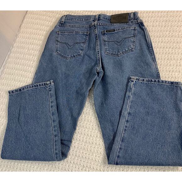 Harley Davidson 100% Cotton Size 12R 12 R Classic Women's Blue Jeans EUC - Picture 3 of 12